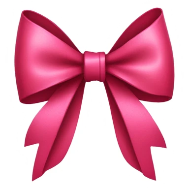 pink ribbon bow with dark red paint on it sticker