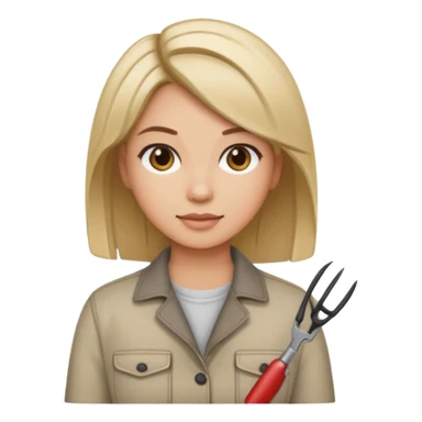 hairstylist female wearing casual clothes sticker