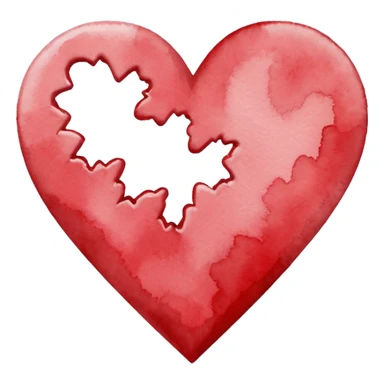 minimalist watercolor heart icon, monochromatic white washes, soft bleeding edges, on textured white paper, serene and emotional, perfect for app icon, transparent background, flat lay --style raw --stylize 150 sticker