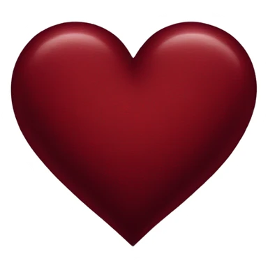 dark red heart sticker