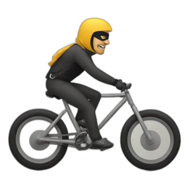 Bandit sur un vélo de course  sticker