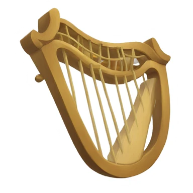 a bard's lyre sticker