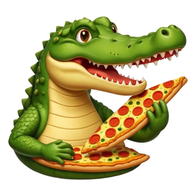 Bombardino crocodile eats pizza🍕🍕 sticker