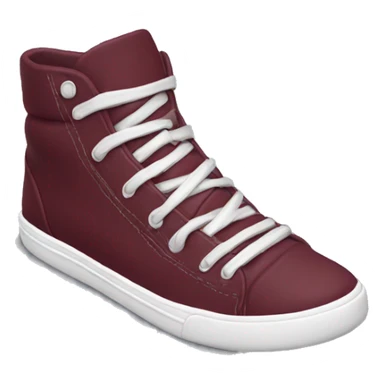 realistic burgundy vance sneakers sticker