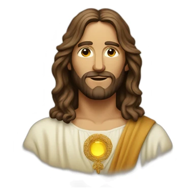 Hippie jesus sticker