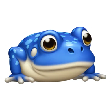 Blue toad from Mario  sticker
