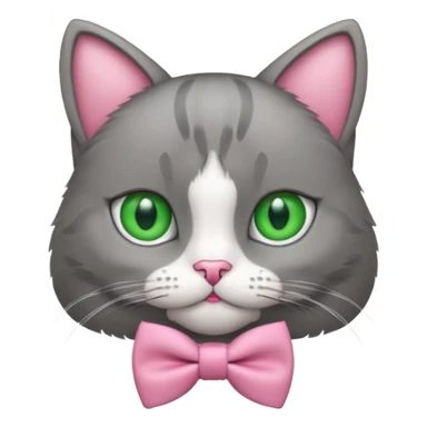 Gato con moño Rosita sticker