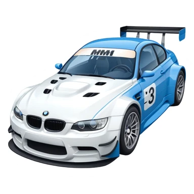 Make BMW M3 GTR emoji in detailed! sticker