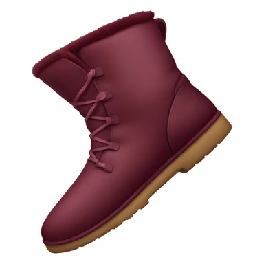realistic burgundy uggs sticker