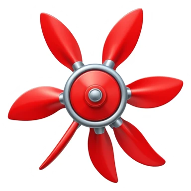 Red propeller sticker