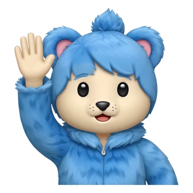 Un huggy wuggy saludando sticker