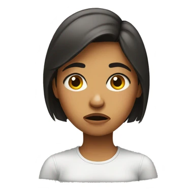 annoyed girl sticker