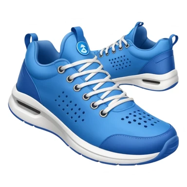 Tiburon con zapatillas azules sticker