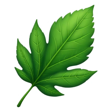 folha verde sticker