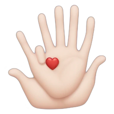 Cœur avec les mains sticker