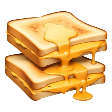 Kaas tosti cut diagonally with melted cheese visible sticker