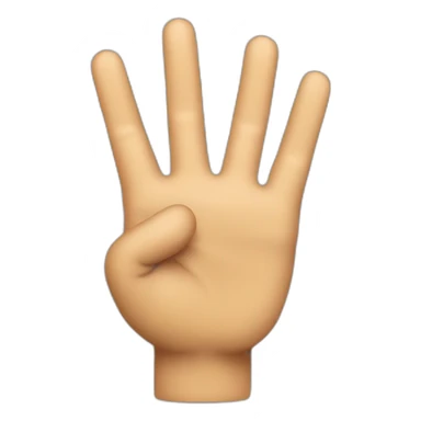 hand biker greeting, which involves making a 'peace' sign with the index and middle fingers of the left hand. sticker