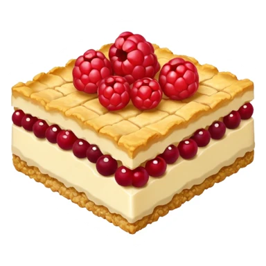 crumble slice with berries sticker