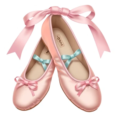 pastel pink ballet shoes sticker