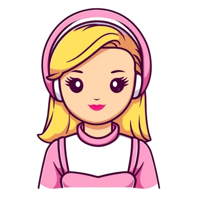 Barbie doll on vacation sticker