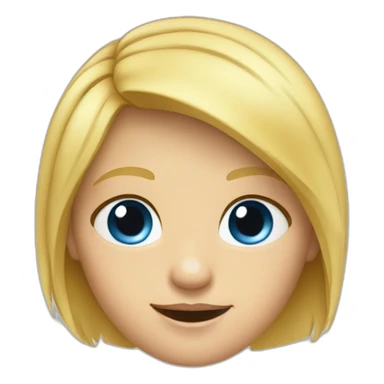 Enfant blond tâche de rousseur yeux bleus sticker