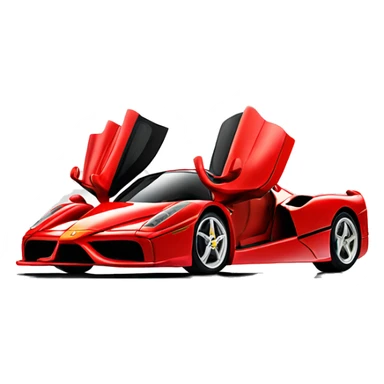 Create emoji tondetail one Ferrari enzo red  sticker