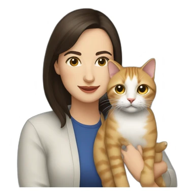 Maia Sandu and cat sticker