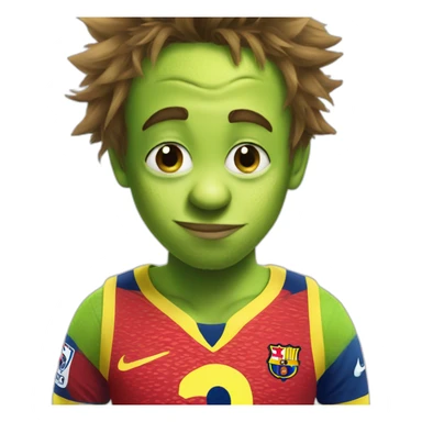 neymar kissing shrek sticker