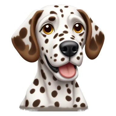 Brown Dalmatian  sticker