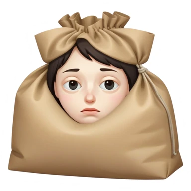 Tired with bags under eyes sticker