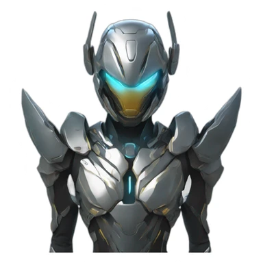 futuristic armored Omega Energy breastplate radiating omega energy sticker
