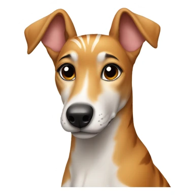 Fawn tiger greyhound sit sticker