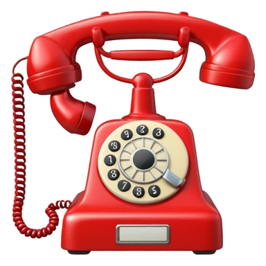 red phone ringing sticker