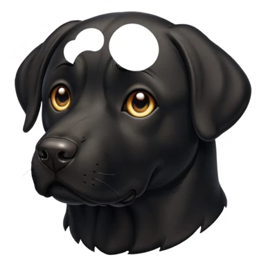Black Labrador  sticker