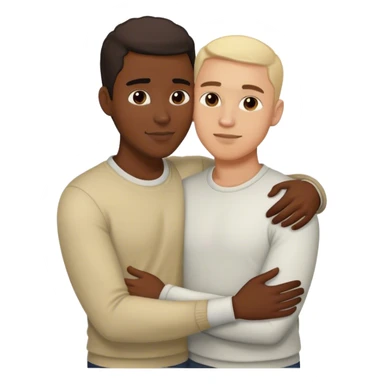 Mrn cuddling a men sticker