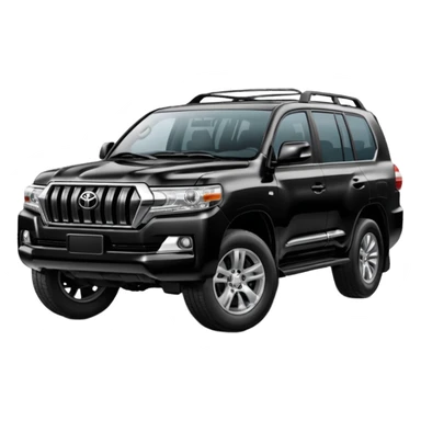 Modified Toyota landcr new model black color sticker