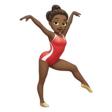woman gymnast sticker