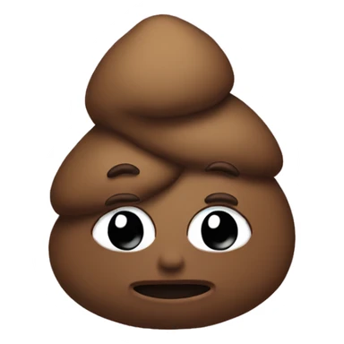 poop wearing a hoodie sticker