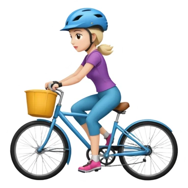 Wife being impatient on a bicycle sticker