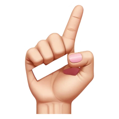 right-facing hand, pinky finger pointing forward, rest of fingers in a fist, simple and clean, no extra details sticker