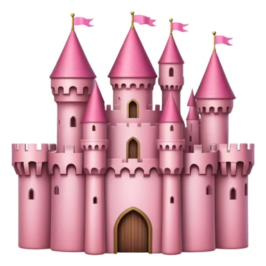 Pink medieval castle  sticker