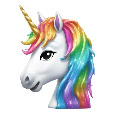 unicorn pooping sparkles sticker
