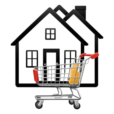 generate a emoji for my app for each  -home, account, cart, and tag . Note that use only lines without background and give me in text  sticker