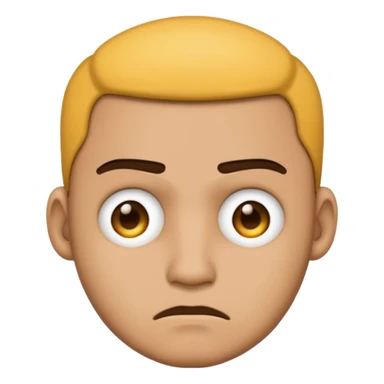 lightskin man emoji with a frown sticker