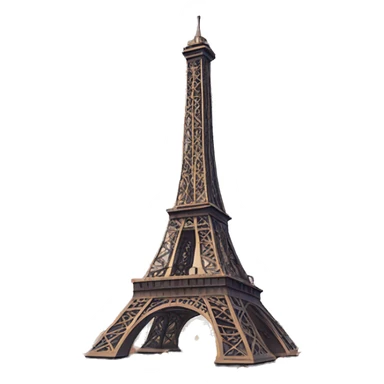 Eiffel Tower with Lights sticker