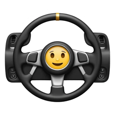 steering wheel no smile  sticker