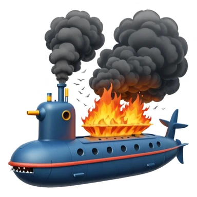 Submarine blows up sticker