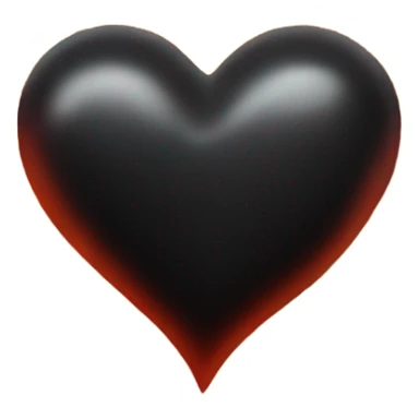 black heart with flames sticker