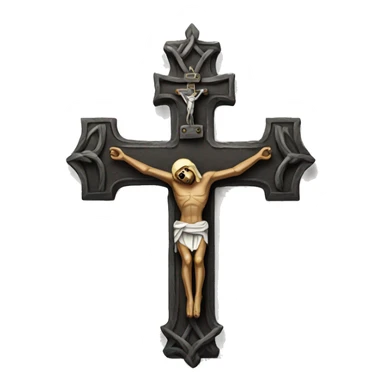 Iron crucifix  sticker