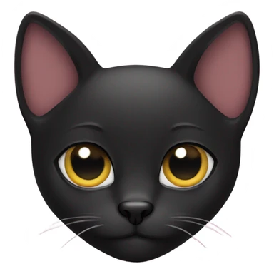 black cat with heart eyes sticker